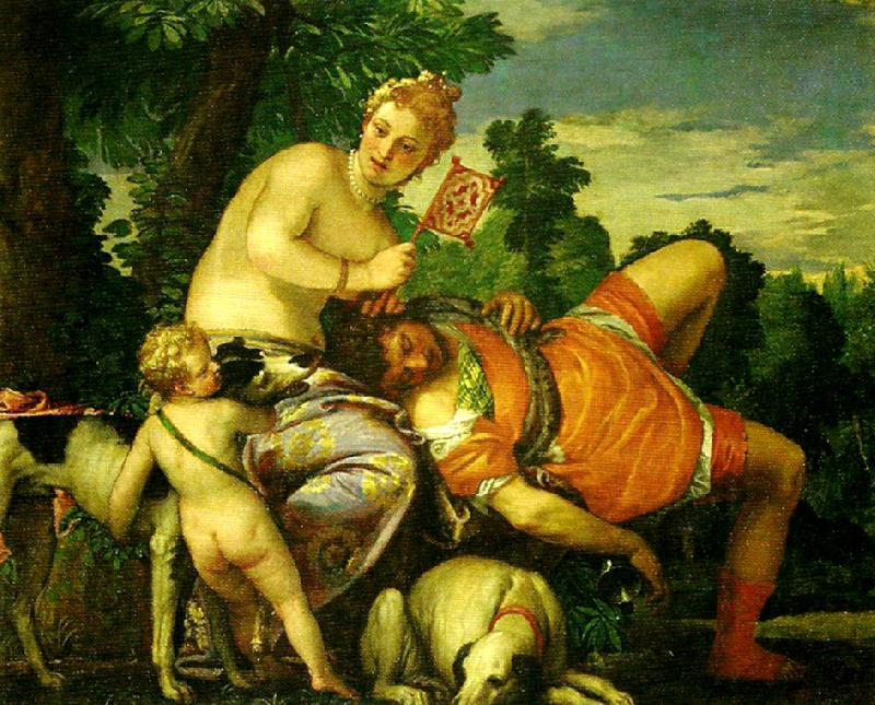 Paolo  Veronese venus and adonis Germany oil painting art